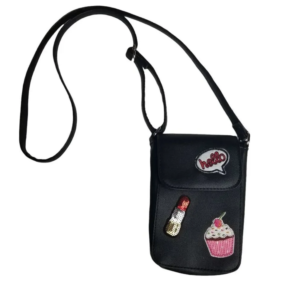 American Eagle Emoji Black Mini Crossbody Bag
